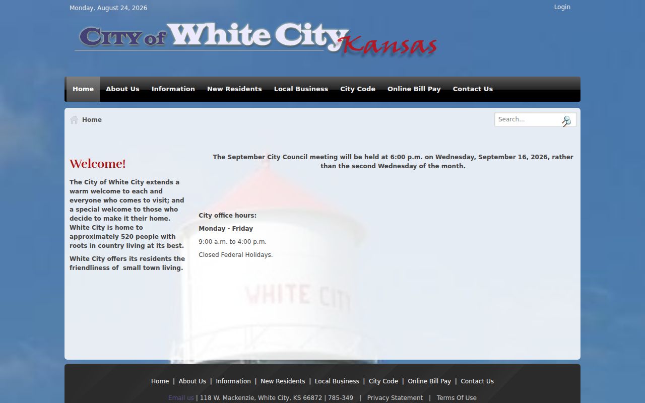 White City court docket city office address and hours