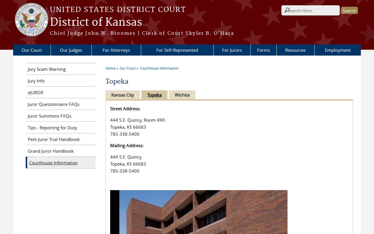 Federal Topeka access compared with Morris County criminal dockets